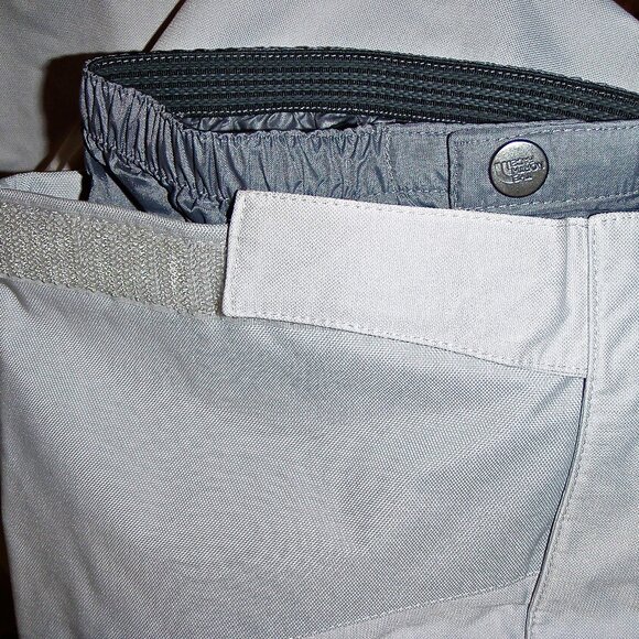 NORTH FACE WOMEN'S HYVENT GREY INSULATED SKI PANTS, DETACHABLE SUSPENDERS SIZE M - Picture 16 of 16